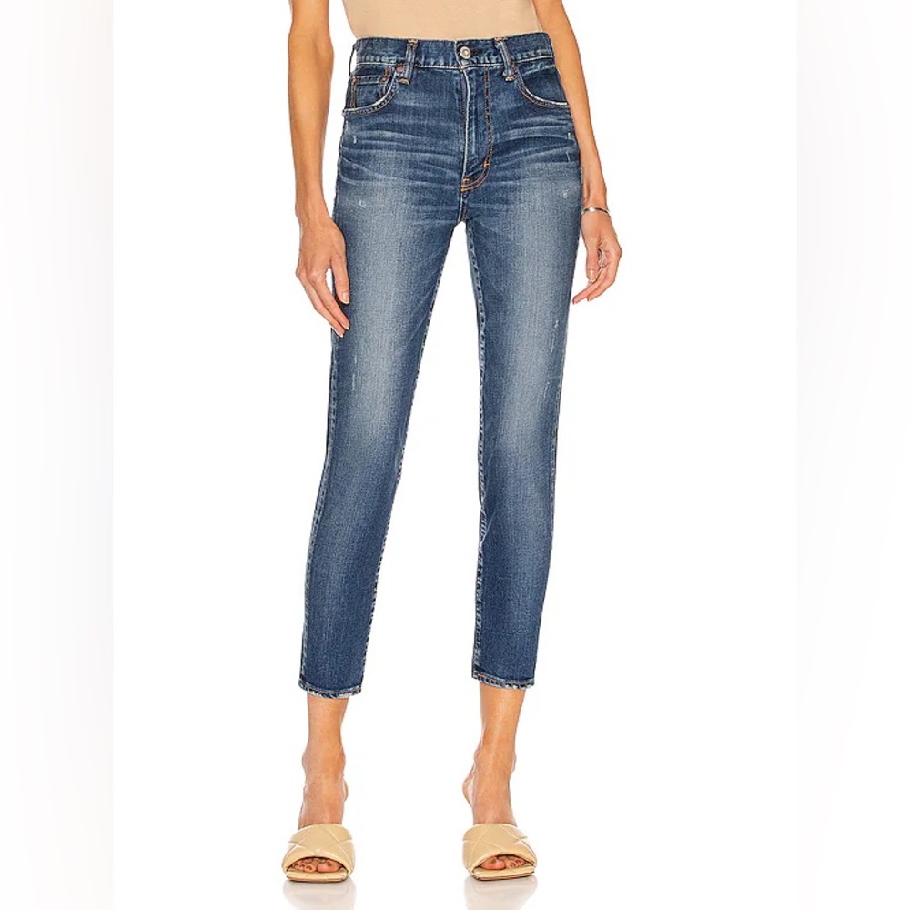 Moussy Vintage Tamworth Skinny-Hi in Dark Blue Size 28